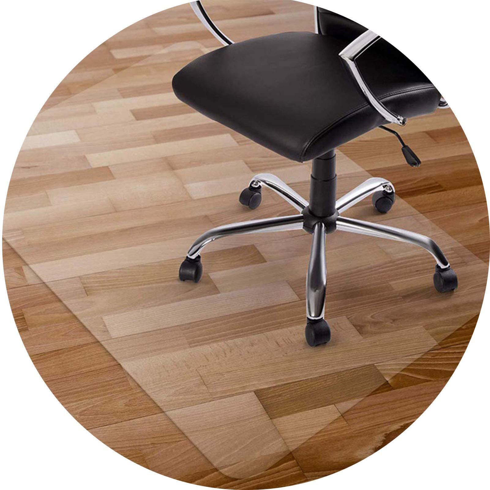 Alfombrilla transparente para silla de 1,52 mm de grosor, protector de suelo de alta imt gth 35 (70 x 70 cm, 1,5 mm) – y diseño antideslizante