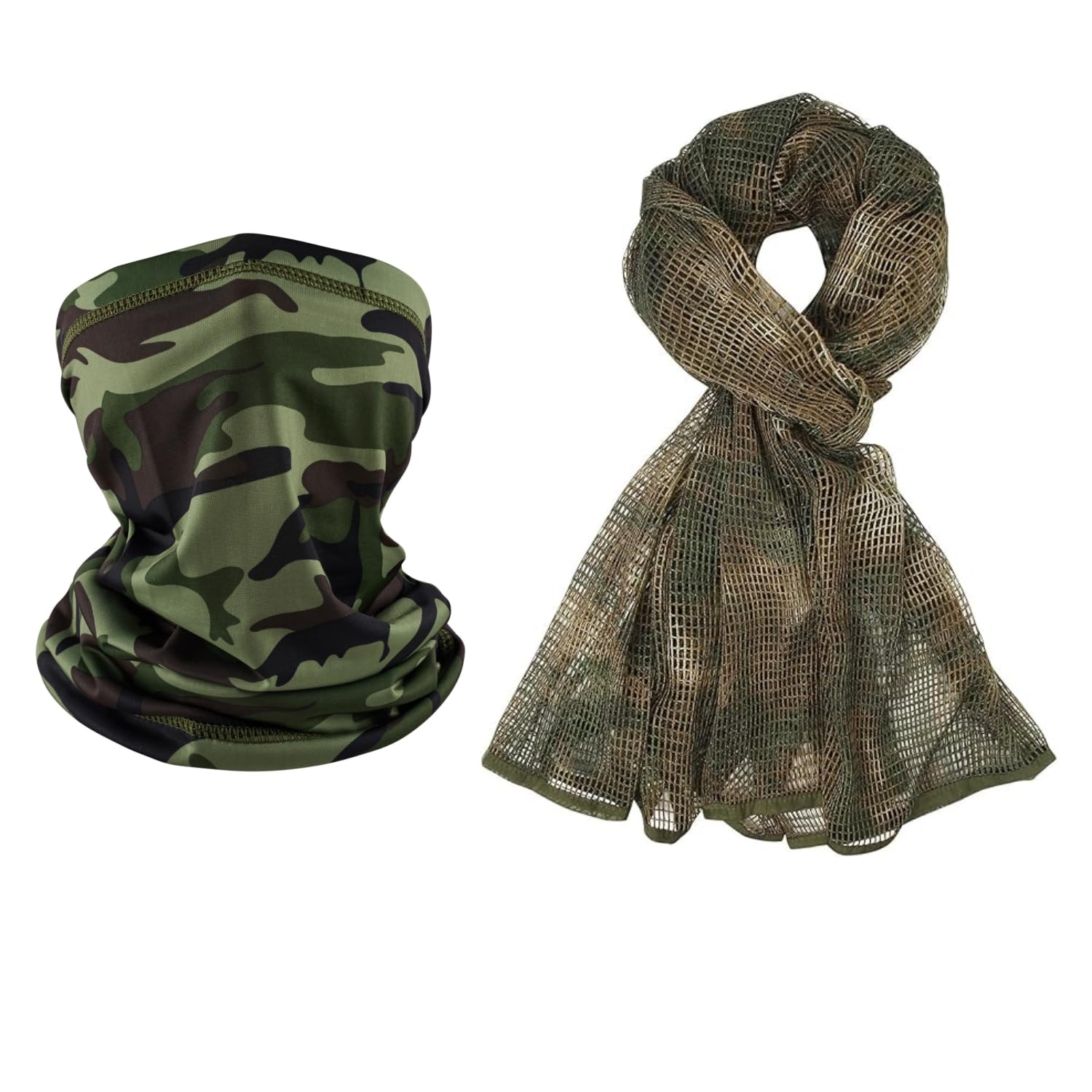 Fousam Sniper Veil and Neck Gaiter for Hunting, Fishing, Hiking and Other Outdoor Activities