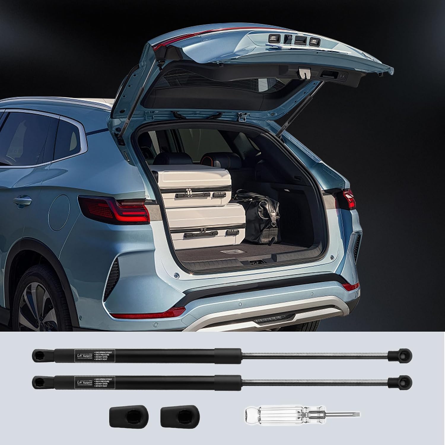 Rear Tailgate Trunk Lift Supports Gas Shock Struts Compatible with Toyota Venza 2009 2010 2011 2012 2013 2014 2015 2016 (2PC Set) OE#6680 689600T012