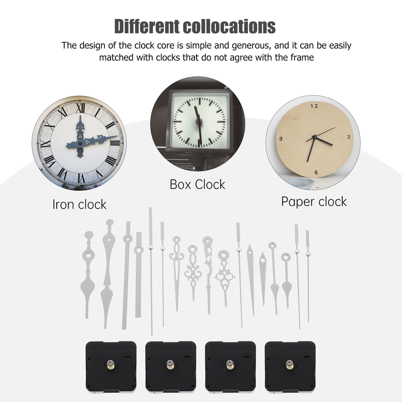 Lot De 16 Mécanismes D'horloge à Quartz Avec Aiguilles En Bois - Pour Réparation Ou Création D'horloges Murales - 7