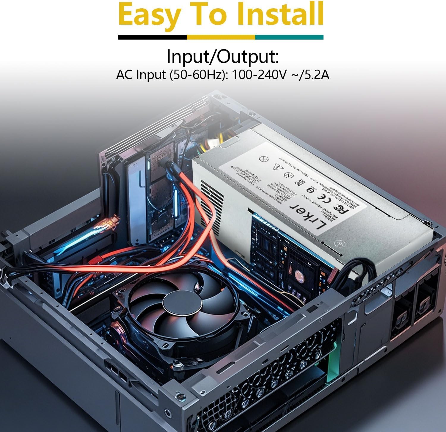 942332-001 400W Power Supply Compatible with HP 280 285 288 480 600 680 800 G3 G4 Power Supply L04618-400 L04618-800 942332-001 PA-3401-1HA PA-3401-2HA