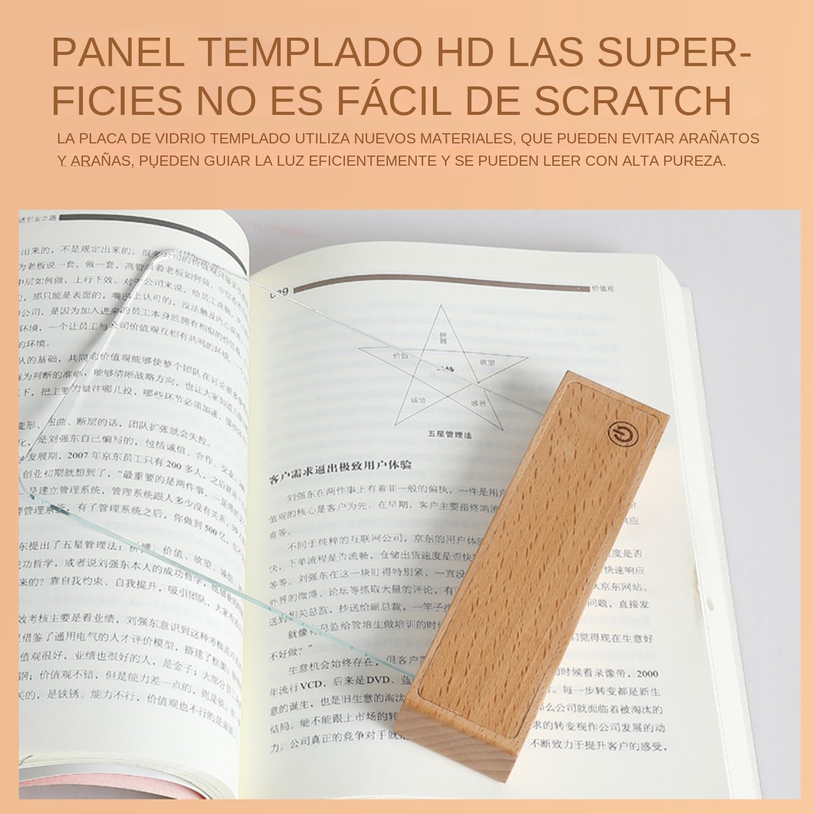 Luz de Libro Plana Recargable Lámpara Inteligente Recargable de 3 Colores | Luz para Libros LED Regulable y Doodleable para Cama para Hombres y Mujeres para Estudiar en la Cama y para