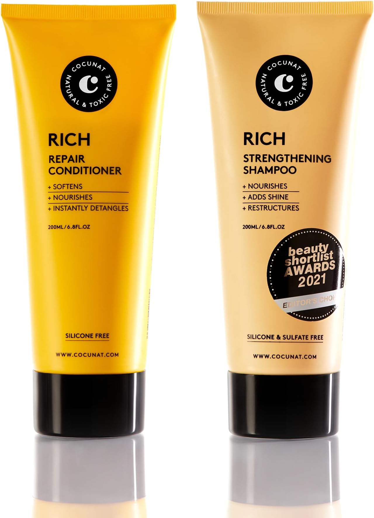 - Rich Pack for Dry Hair - Natural Shampoo and Conditioner - Damaged or Dyed Hair - Moisturises, Nourishes and Restructures - Sulphate and Silicone Free - Suitable for Curly Method