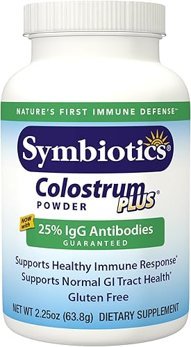 Symbiotics Calostro Plus Suplemento en polvo para apoyo inmunológico, 2.25 onzas (2.25oz)