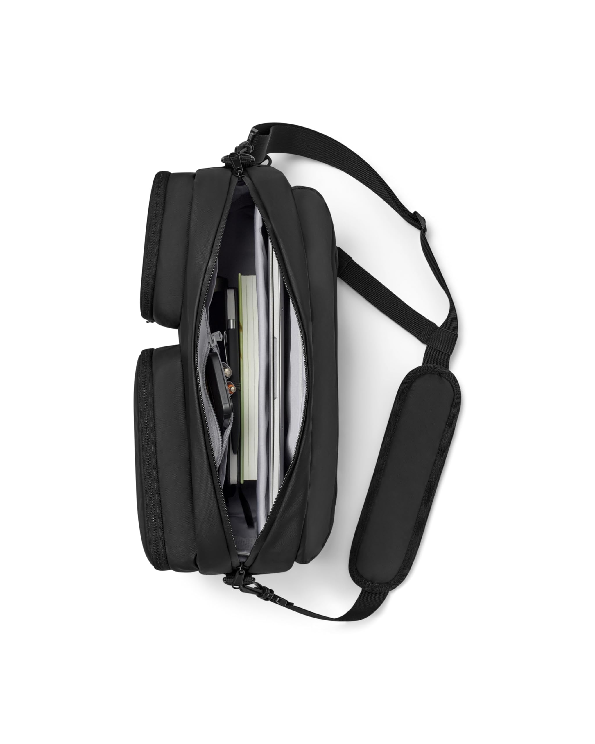 LARKSON Sacoche à Bandoulière pour Ordinateur Portable 16 Pouces - Emil - Messenger Bag pour Travail, Affaires, Voyages - Pochette Homme - Sac à Main avec Sangle pour Trolley - Imperméable