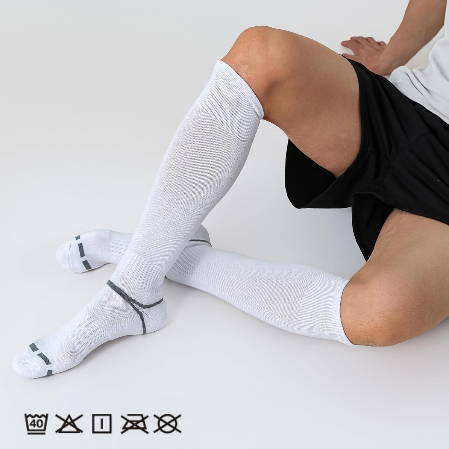 3 Pack Soccer Softball Baseball Socks Football Socks for Youth Men and Women - Image 6