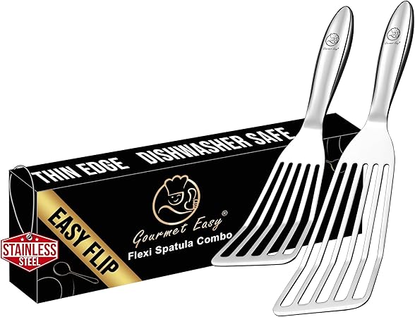 Stainless Steel Fish Spatula Set – 1 Large Fish Turner