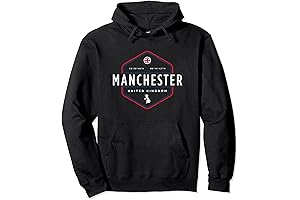 Manchester United Kingdom UK Map Flag Graphic Pullover Hoodie
