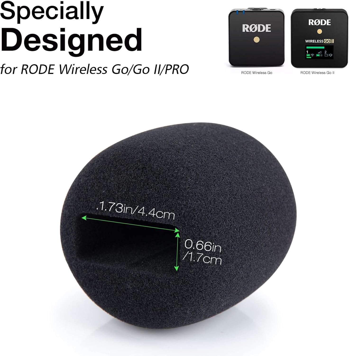Pop Filter for Rode Wireless Go 2 - Rode Wireless Mic Cover Compatible with Rode Wireless Pro, Improving Sound Quality,Pop Filter for Rode Wireless Go,Rode Wireless GO 2,Wireless Pro for SUNMON(2PC) - Image 4