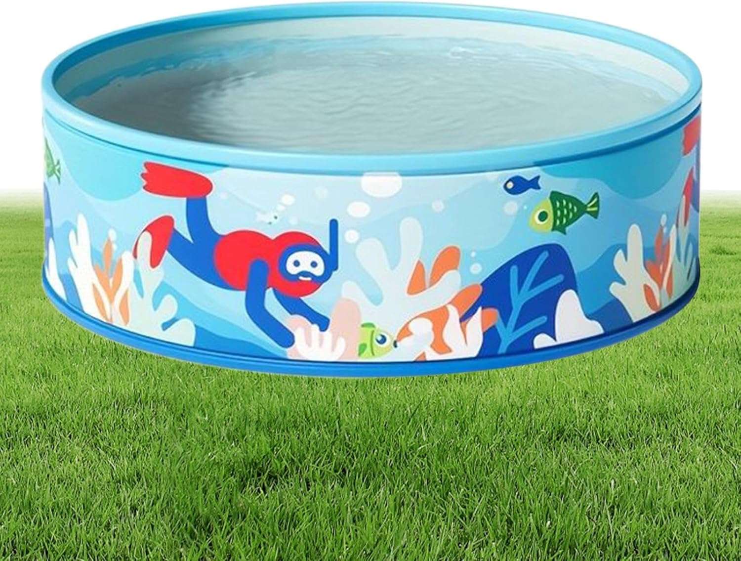 Swimming Pool Outdoor, PVC Thickened Portable Round Tub for Adults Kids, Inflatable Backyard Basin for Patio Garden Lawn Yard Deck Summer Water Activity Party Camping Use