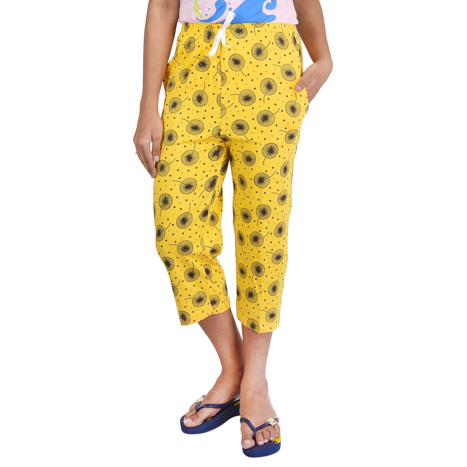Women's Regular Shorts (CAPRISYELLOW_Yellow_XXXL)-picture-18
