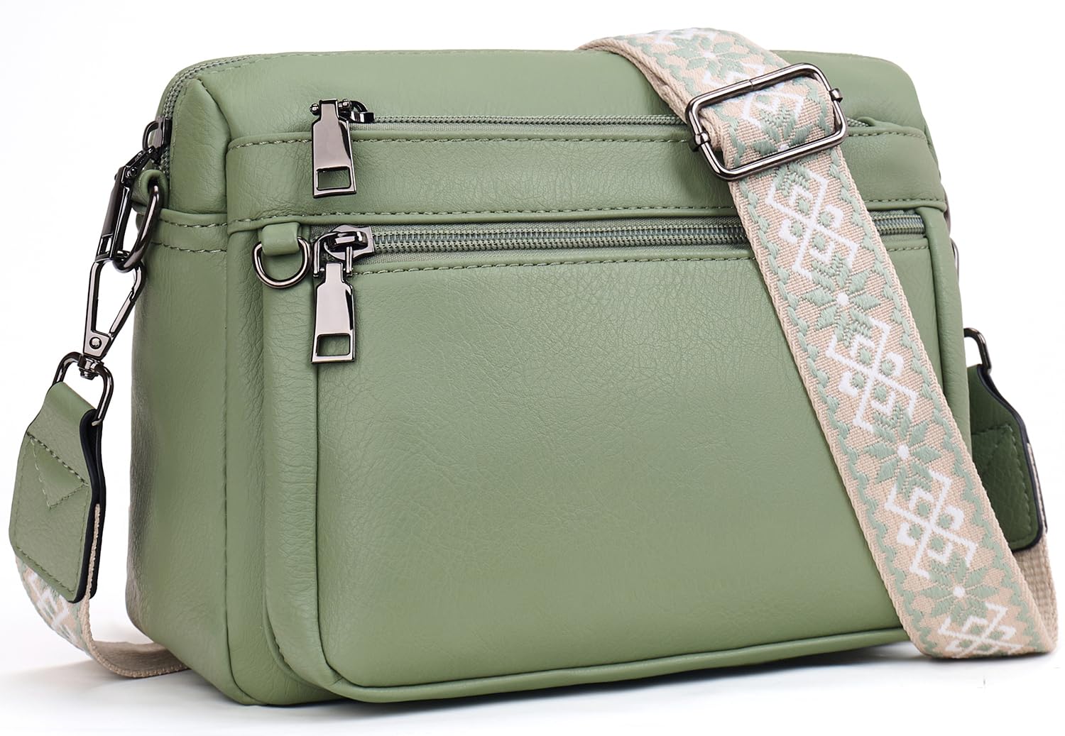 ATERITSSI Crossbody Purses for Women Trendy Vegan Leather Crossbody Bags Cell Phone Camera Shoulder Handbags with Card Slots