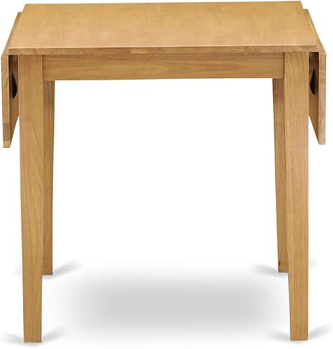 Miniatura 6 de East West Furniture Modern NDT T - Mesa rectangular para comedor, mesa y acabado de roble de 48 x 30 x 30 x 30 pulgadas