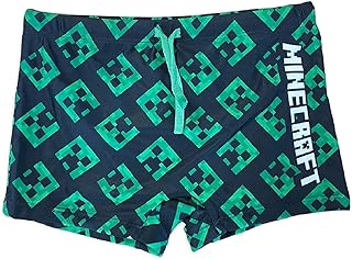 Fashion UKMinecraft Barndräkt - Simdräkt för barn - Pojke Baddräkt - Barnpool Kostym - Bebis Baddräkt - Minecraft Steve och Monster Kostym - Amazon Deal & Rabatt