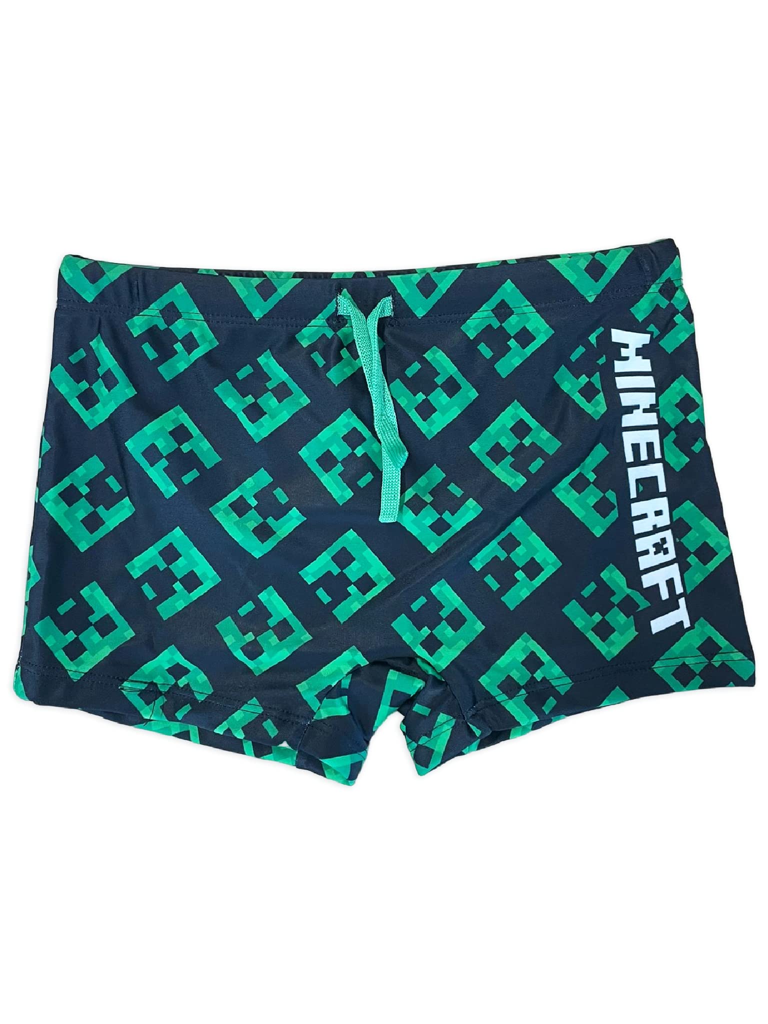 Costume Enfant Minecraft - Costume de Natation - Maillot de Bain garçon - Costume Piscine Enfant - Maillot de Bain Minecraft [Steve Monsters]