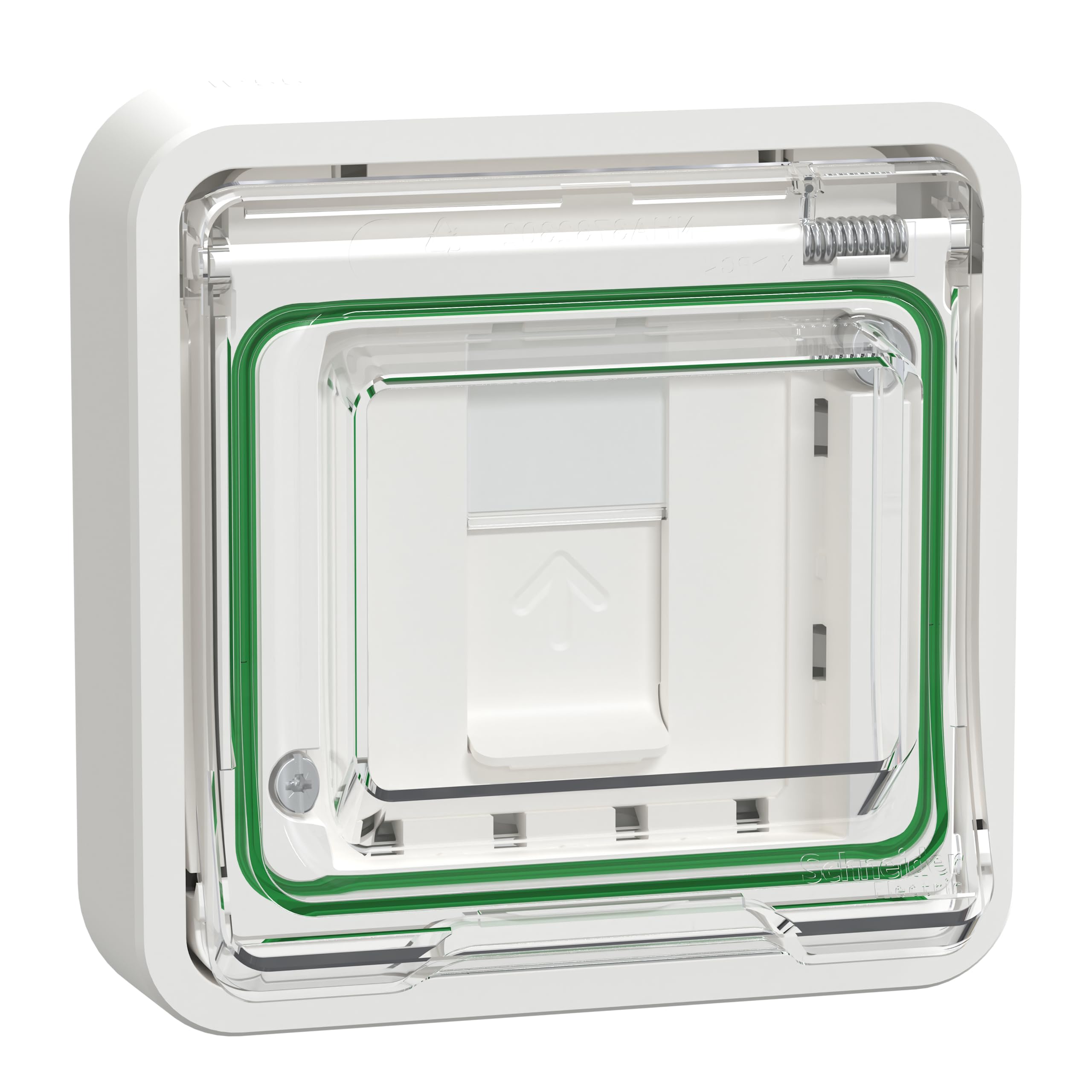 Schneider Electric - Mureva Styl - Prise RJ45 cat 6A blindé STP FTP - composable - IP55 IK07 - blanc - MUR39038