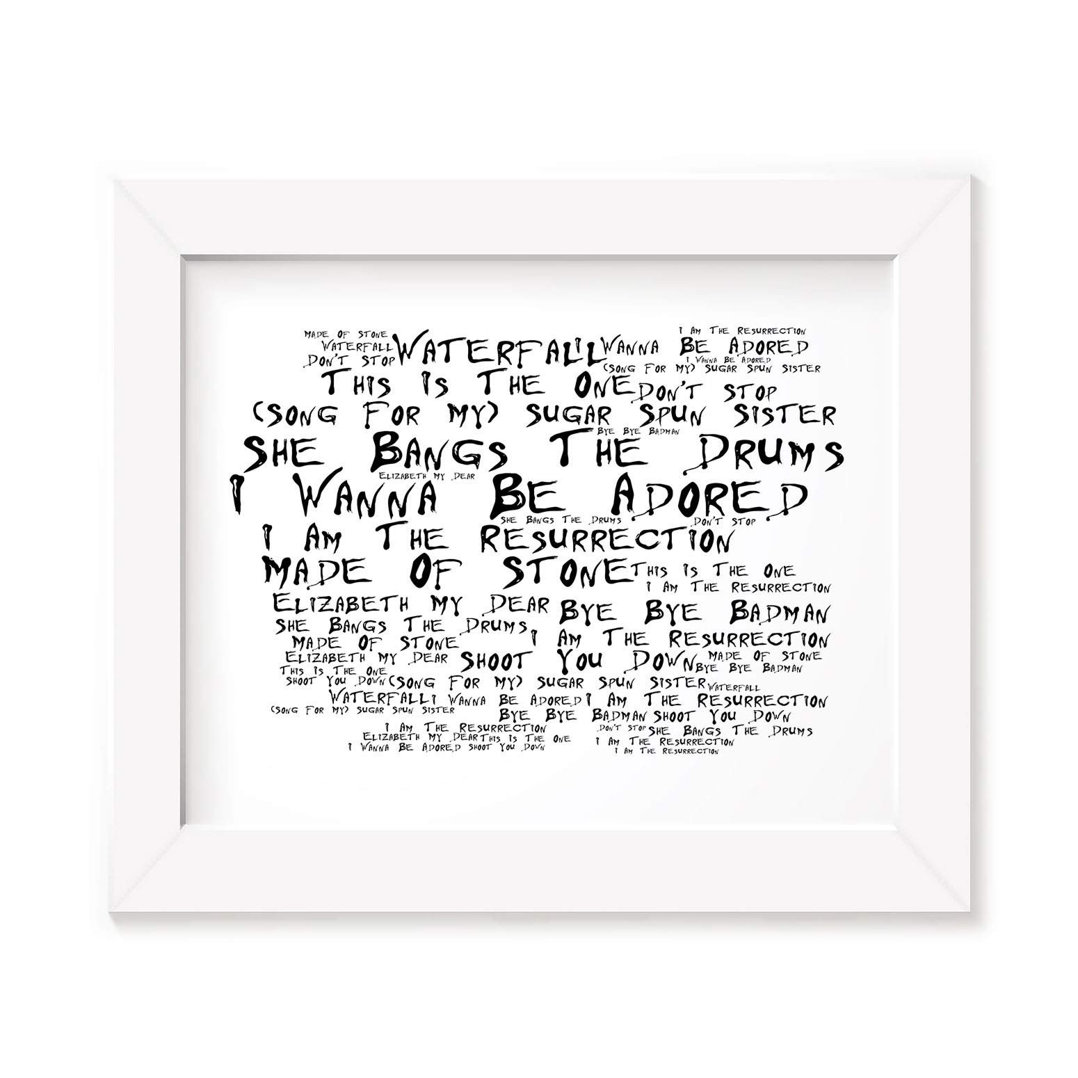 The Stone Roses Poster Framed Gift Band Print Album Ian Brown Signed Merchandise Lyrics Art