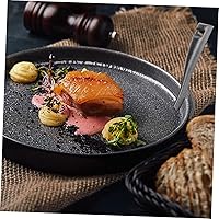 Vista 9 de Pinzas de hierro fundido Teppanyaki para barbacoa para placa de barbacoa, clips para asar y suministros para asar a la parrilla, bordes lisos