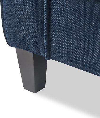 Miniatura 18 de Serta Harmon Sofá seccional reversible sala de estar, moderno sofá de tela de 3 asientos en forma de L. Gris-oscuro,Azul,Crema