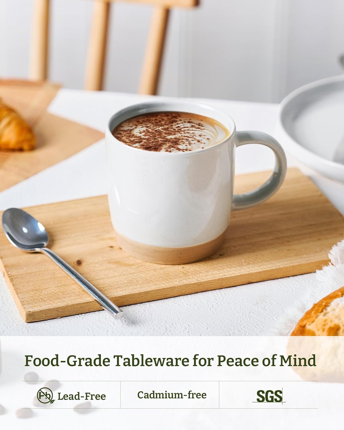 famiware Coffee Mugs for 4, 13 oz Mug Set, Dringking Cup with Handle for Coffee, Tea, Cocoa, Milk, Milkyway serise, Multi-color - Image 2