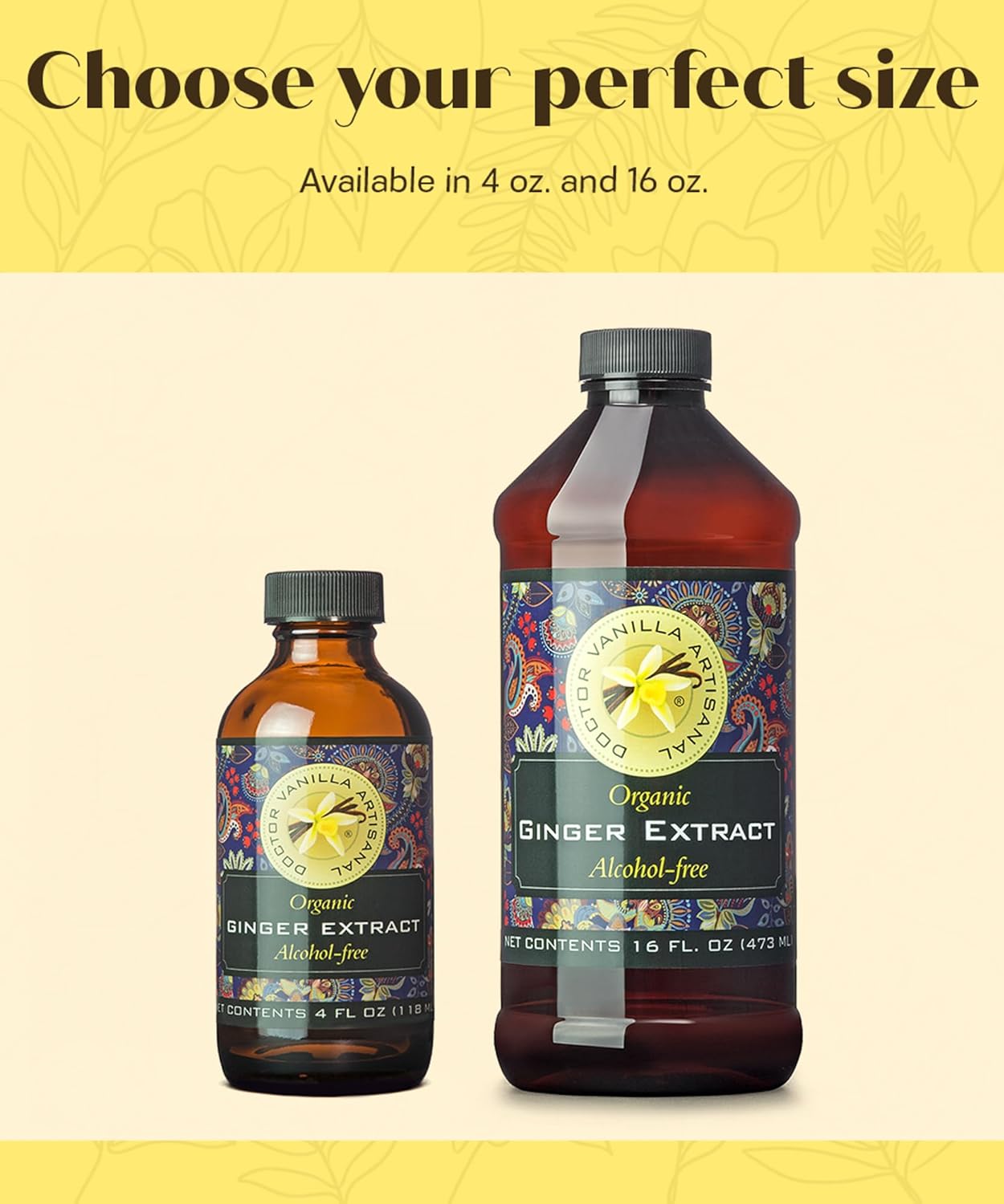 Organic Ginger Extract, 4 fl oz - sugar‑free, GMO‑free, gluten‑free, vegan, paleo, keto, kosher, and halal