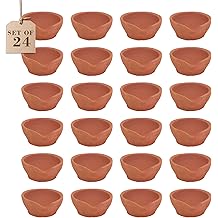 Diya Traditional Handmade Plain Earthen Clay Mitti Diya for Diwali, Navratri, Diwali Decor, Home Decoration, Eco-Friendly | Traditional Homemade Diyas Tealight