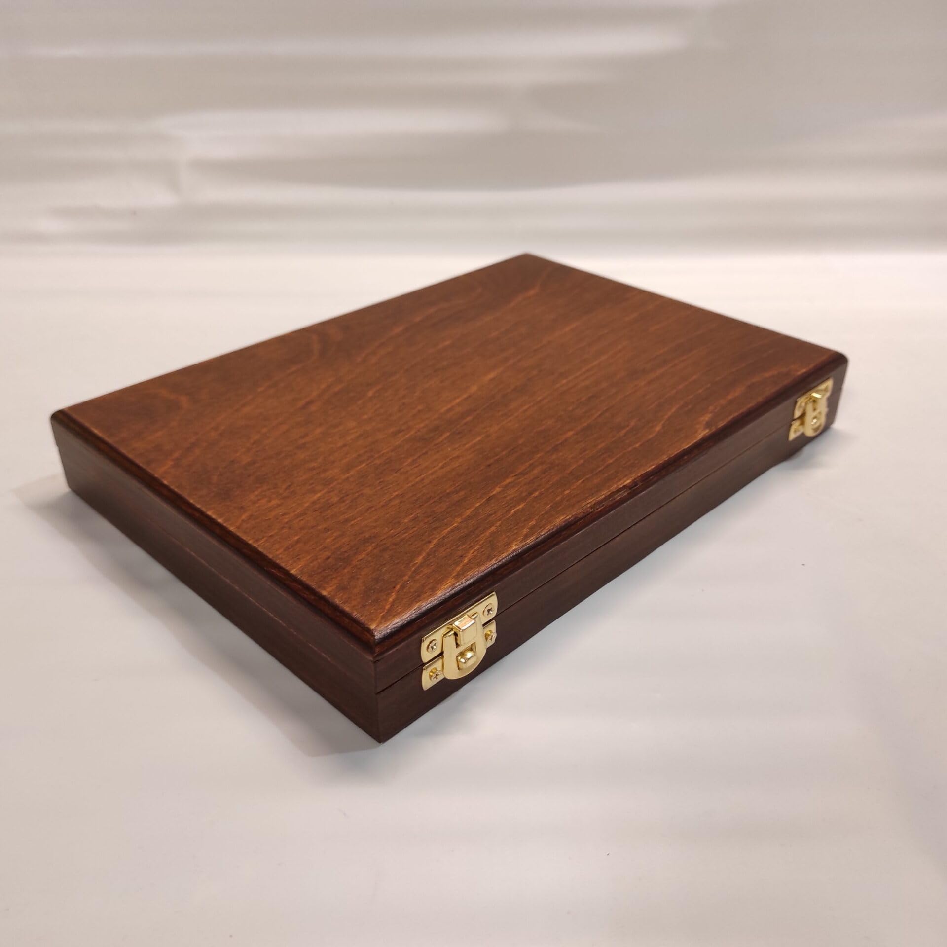 Caja expositora para Monedas y medallas de colección 6 Compartimentos Madera Artesanal numismática Personalizable Estuche coleccionista