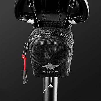 Amazon.com: WOLFILIST Compact Cycling Saddle Bag - Fits Under Bike
