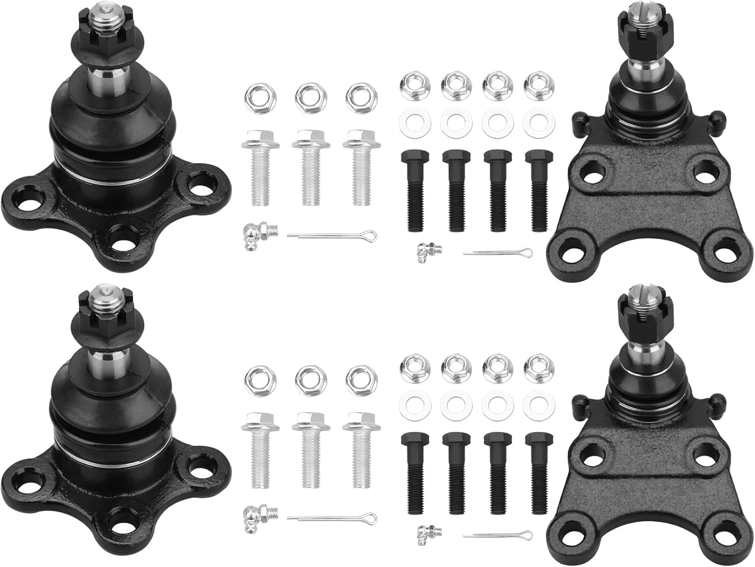 IRONTEK 4PCS K80984 K80997 Front Upper & Lower Ball Joints Fit for Chevrolet Colorado 2004-2012, for GMC Canyon 2004-2012, for ISUZU i-350 2006, i-370 2007-2008, Front Suspension Kit K80984 K80997