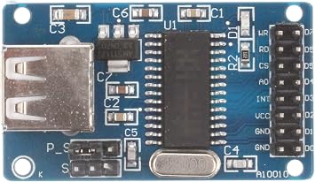 NOYITO CH375 CH375B U-Disk Read Write Module USB Interface Communication U-Disk Read Write Module Suitable for 51 AVR(64,128) Microcontroller