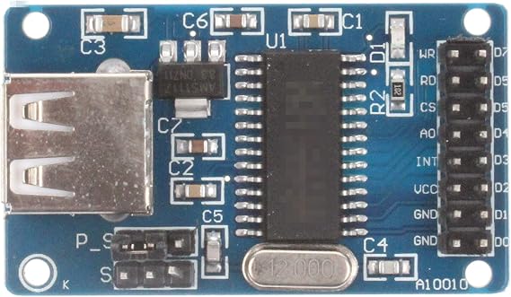 NOYITO CH375 CH375B U-Disk Read Write Module USB Interface Communication U-Disk Read Write Module Suitable for 51 AVR(64,128) Microcontroller