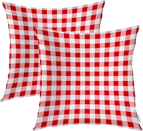 BATMERRY - Fundas de almohada decorativas de 18 x 18 pulgadas, diseño retro de Navidad con forma de libro de recortes de vacaciones de doble cara,