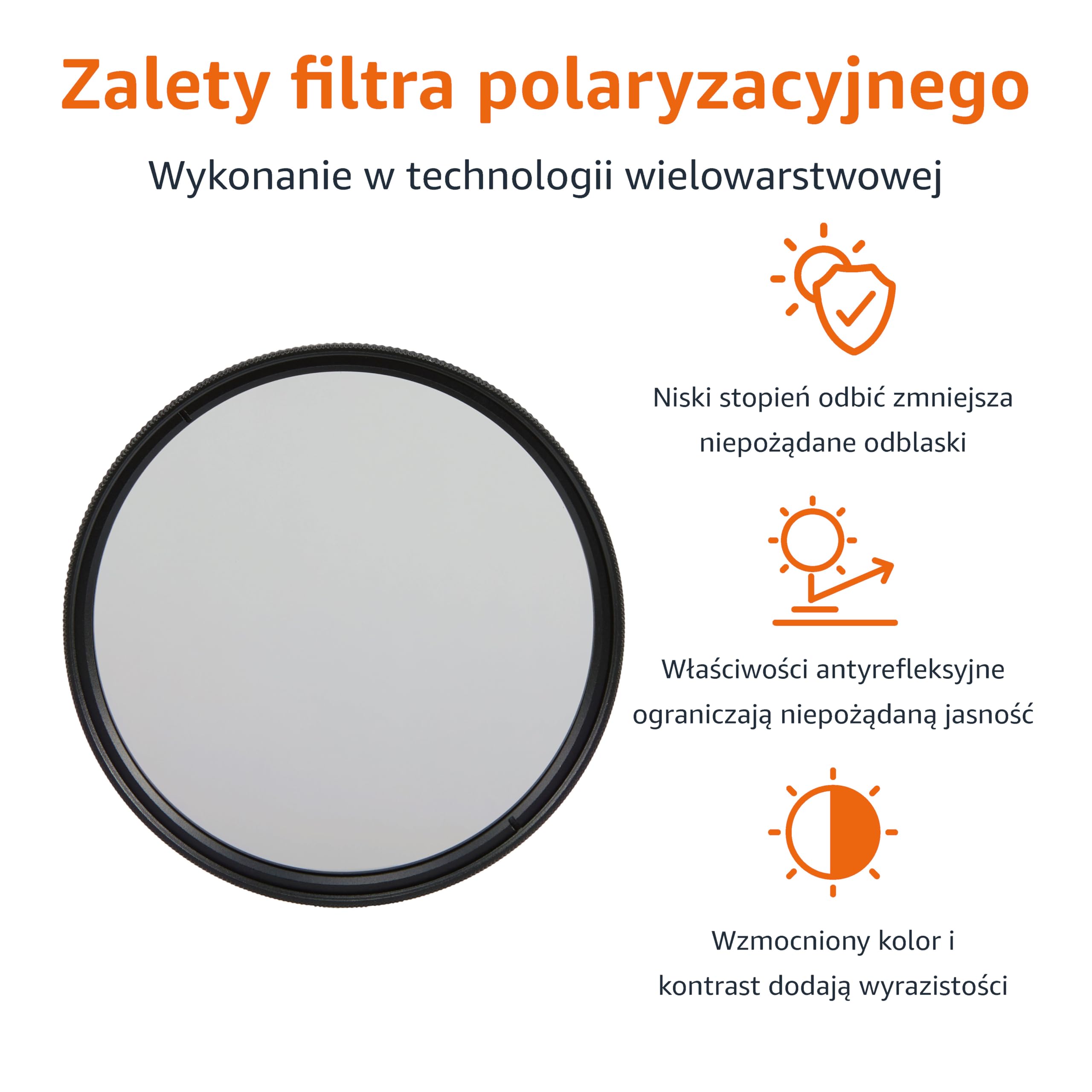 Amazon Basics Polaryzator okrągły, 67 mm