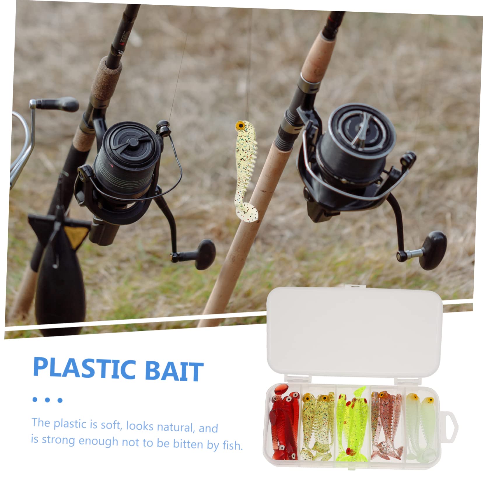 Hemobllo Cebo Falso Mini Cebos De Simulación Kits De Señuelos De Pesca Señuelos De Trucha Señuelos De Pesca Flexibles Cebo Flexible De Polivinilo