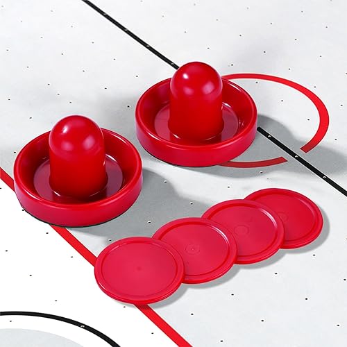 Vista 6 de Air Hockey Pucks and Paddles,Air Hockey Strikers Pushers Air Hockey Table Replacement Accessories