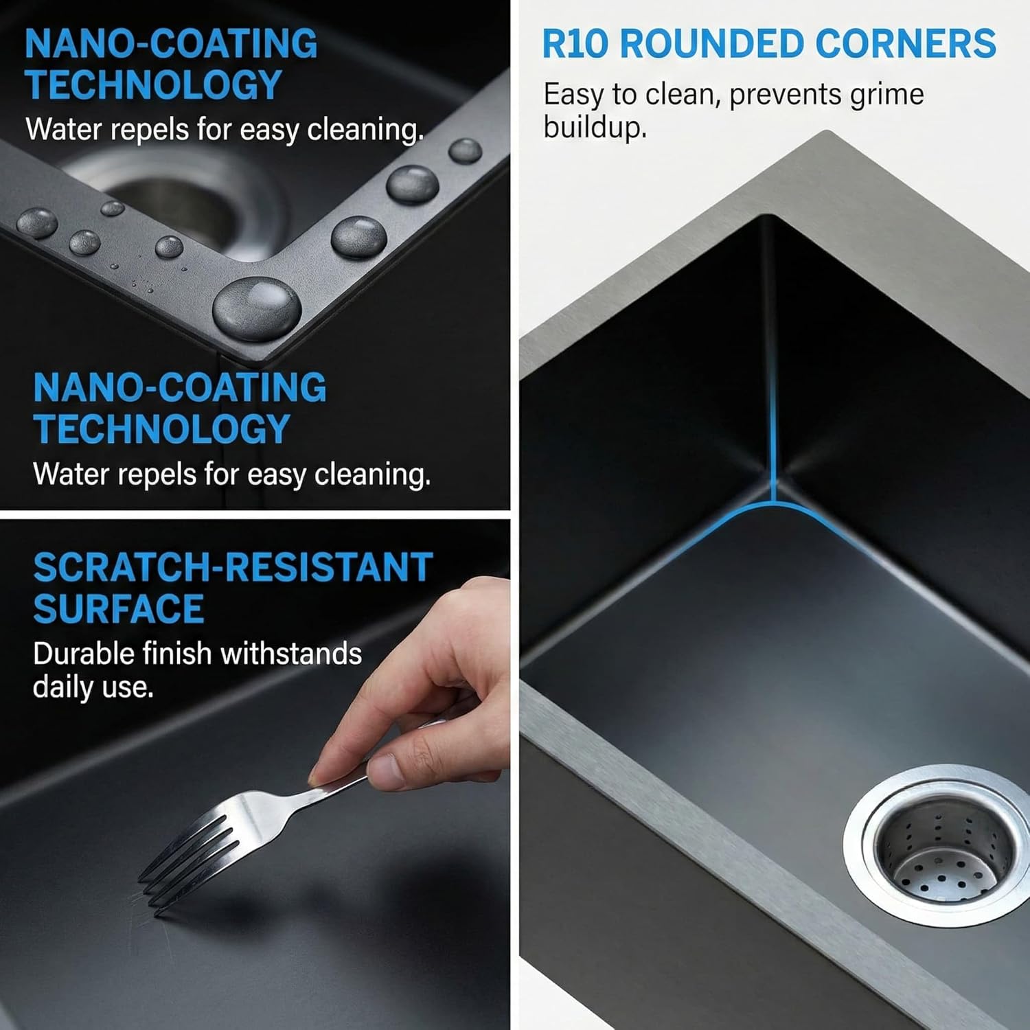 Utility Sink Laundry Tub, 26" Stainless Steel Freestanding Sink with 12-Gallon Oversized Basin, Clog-Free Design for Garage, Laundry Room, Basement, Backyard, Quick 10-Min Single-Person Installation
