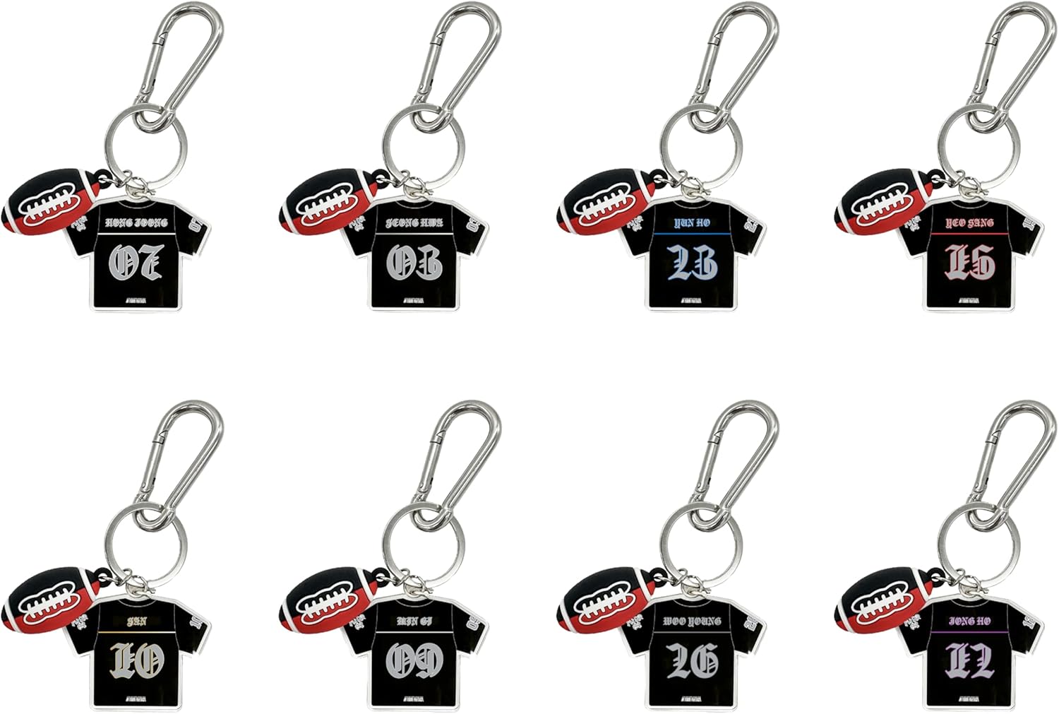 ATEEZ Official Tour Merch Football Keyring - Image 2