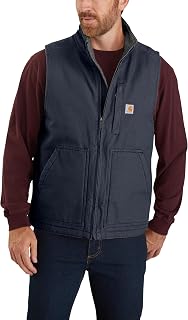 Carhartt Men's Washed Duck Mock-Neck Vest