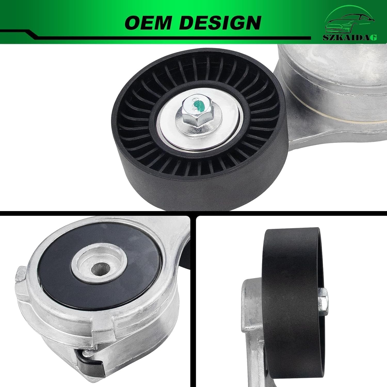 Belt Tensioner Assembly with Pulley for:-Chevy S10 1998-2003 for:-GMC Sonoma 1998-2003 for:-Isuzu Hombre 1998-2000 2.2L OE#38165 24576073 8245760730 49259 89265 419-115 419115