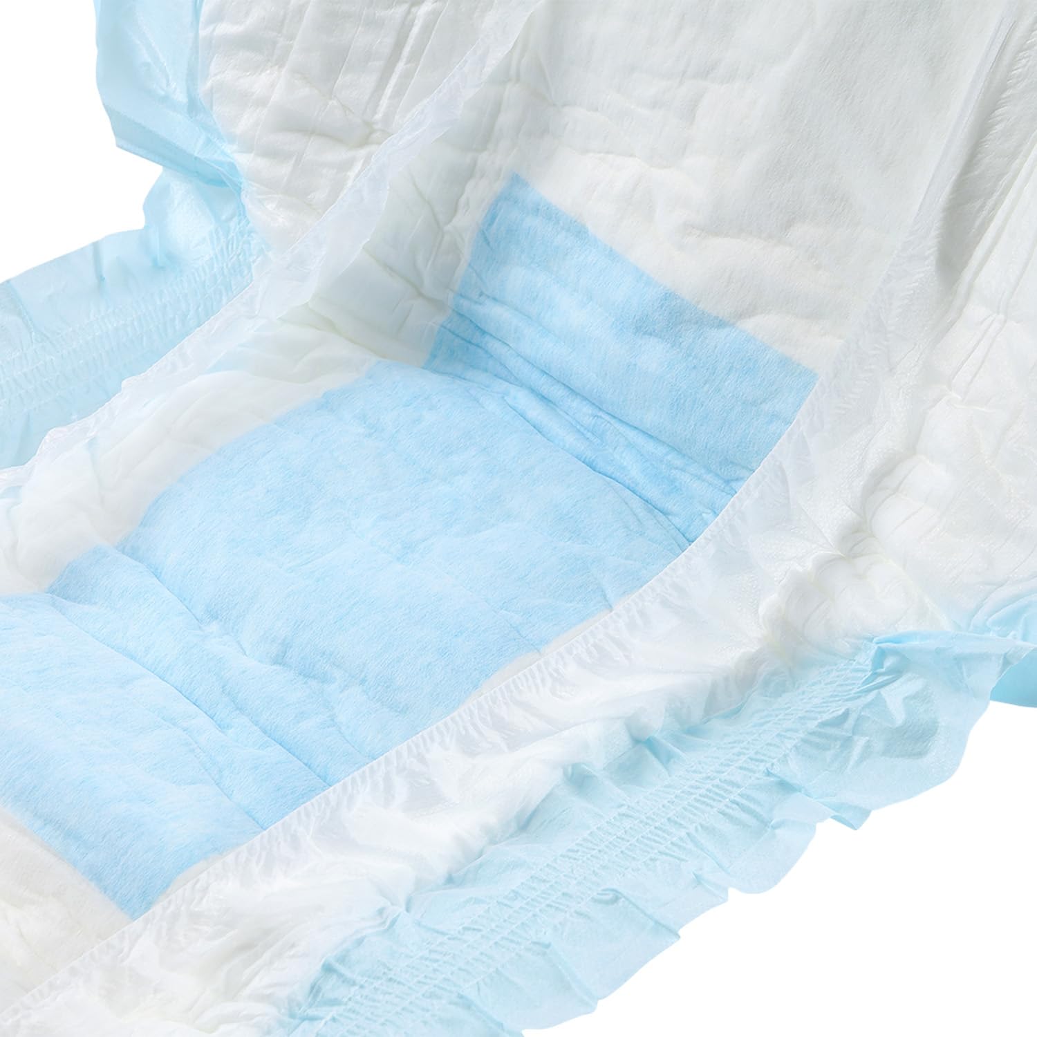 CutiePlusU Windeln für Erwachsene 10 Stück Einweg-Inkontinenz-Slips mit Schlaufen für Damen und Herren, Maximale Saugfähigkeit über Nacht – Blau (Mittel 28"-38")