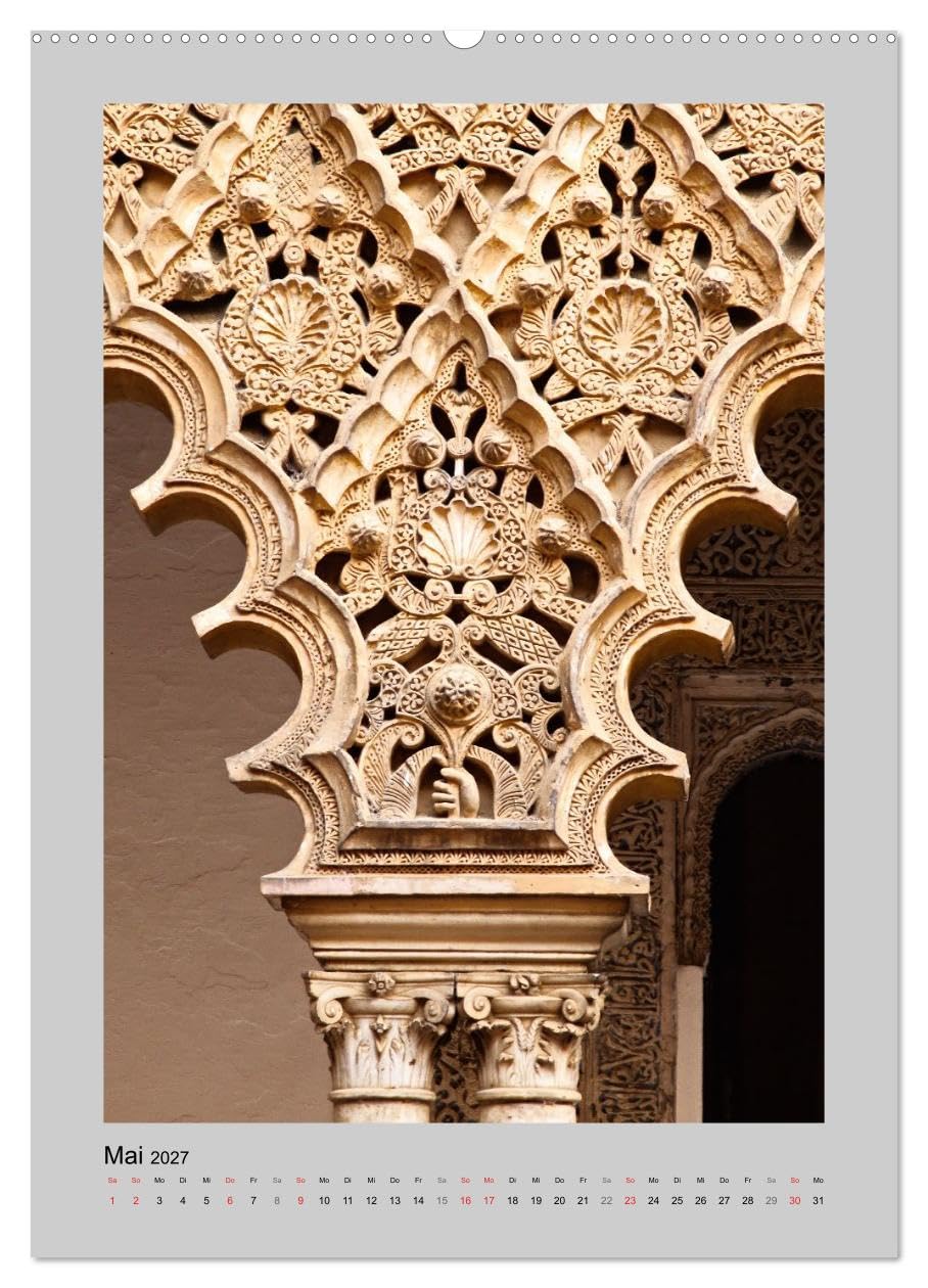 Andalusien - Bekanntes und Unbeachtetes (Wandkalender 2027 DIN A2 hoch), CALVENDO Monatskalender: Andalusiens große und kleine "Kunst-Werke" (CALVENDO Orte)