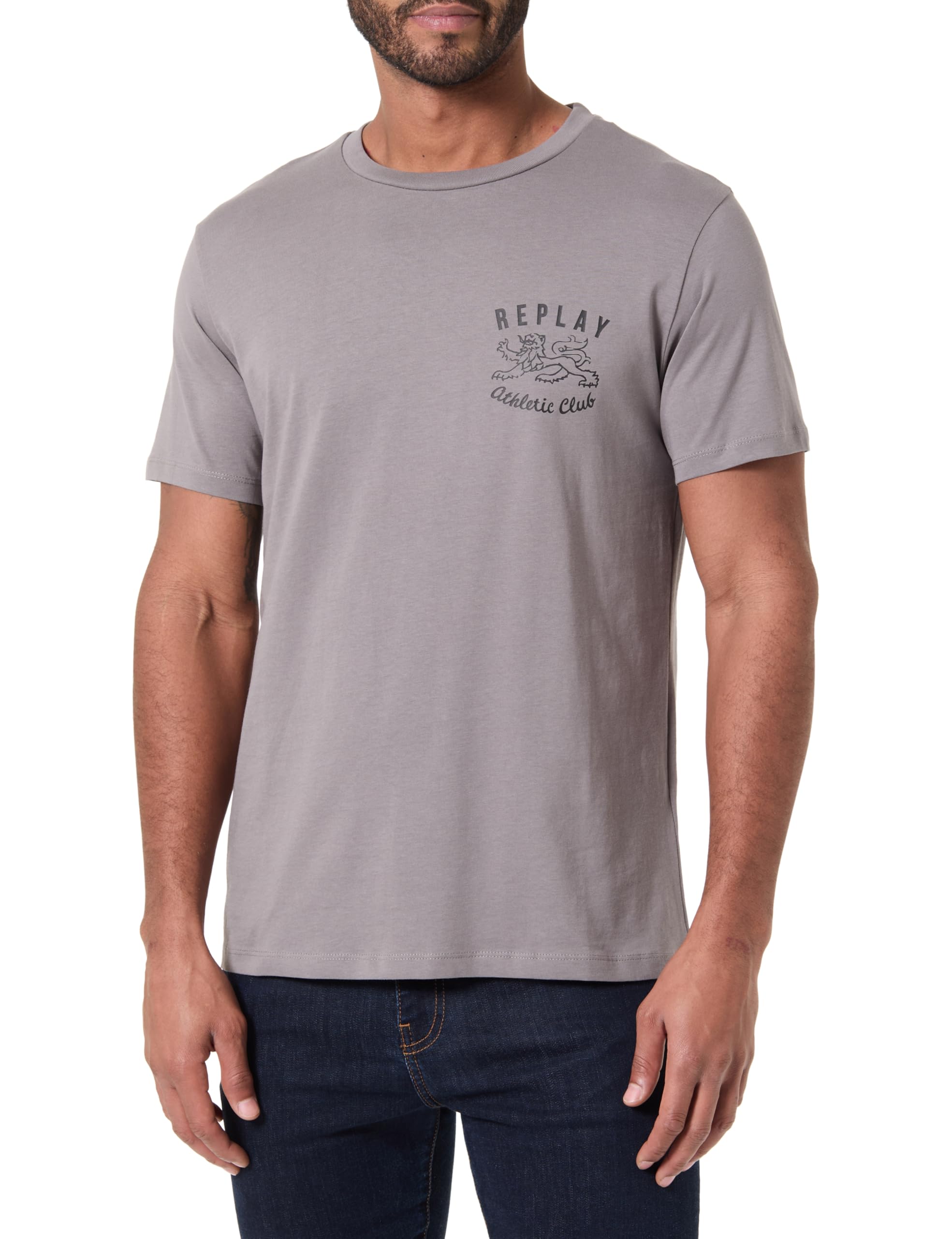 Replay Men's 319 Grey M3124 T-Shirt, M