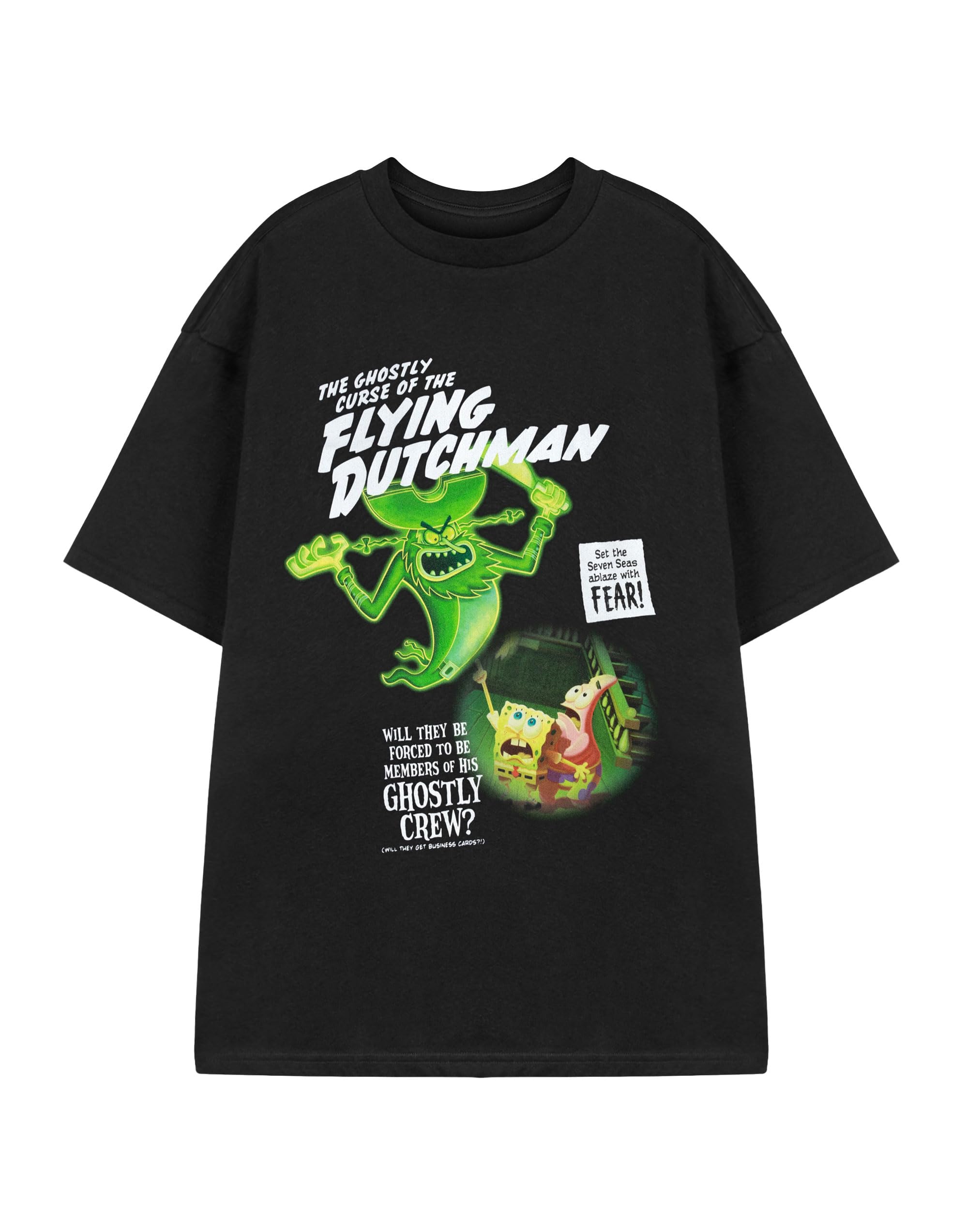 Spongebob Squarepants (Xxx-Large) Short Sleeved T-Shirt (Unisex ) Black