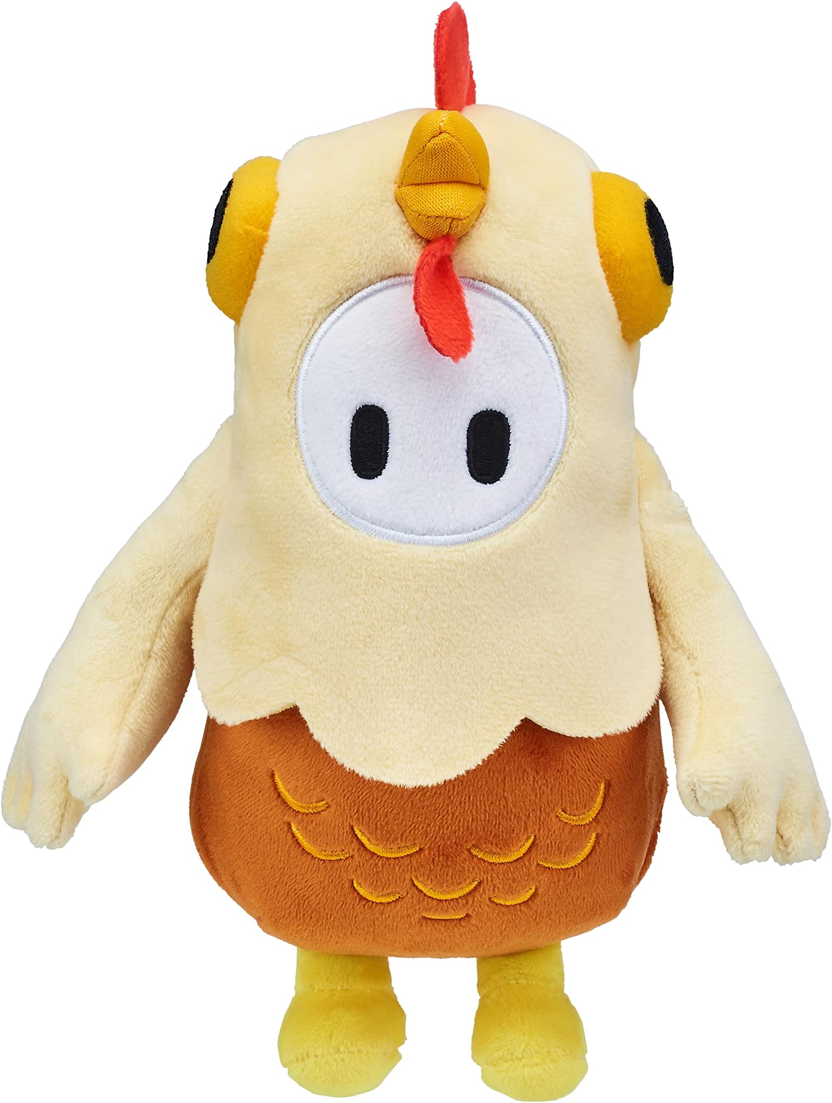 Fall Guys Moose Toys Chicken Costume Bean Skin Official Collectable 8" Cuddly Deluxe Small Plush Toy from The Ultimate Knockout Video Game – 5 Series 1 Characters, Multicolor, (62592)