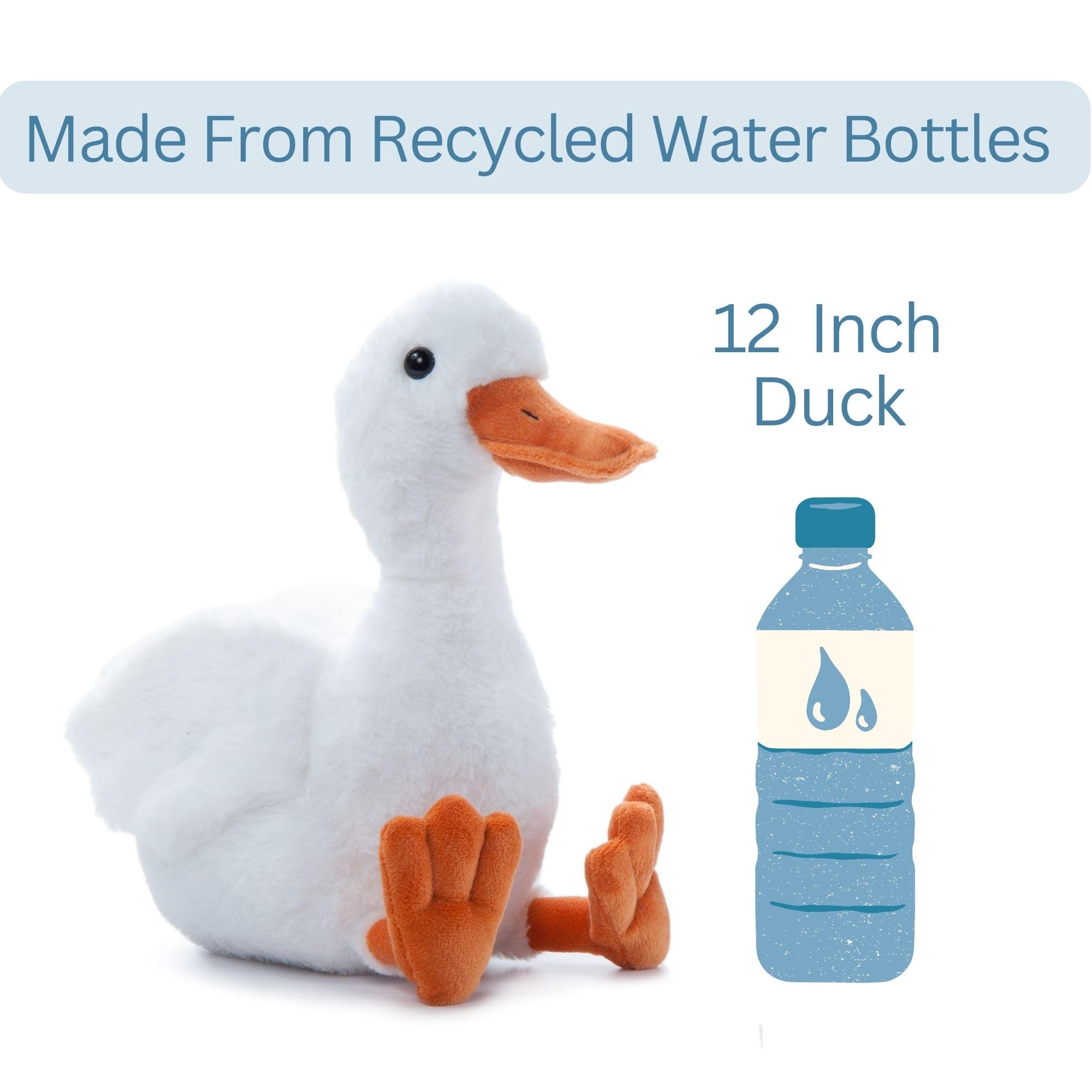 Amazon.com: The Petting Zoo Duck Stuffed Animal Plushie, Gifts for