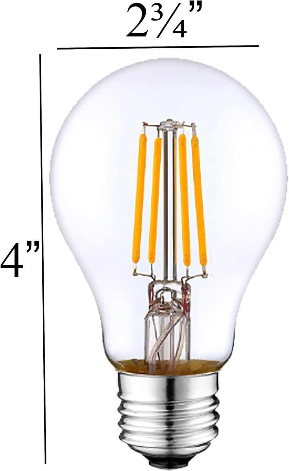 Exсluѕіvе Dіѕсоunt 50% Prісе SleekLighting LED 4Watt Filament A19 Blue Colored Light Bulbs – UL Listed, E26 Base Lightbulb – Energy Saving - Lasts for 25000 Hours - Heavy Duty Glass - 2 Pack