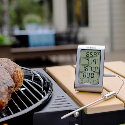 Miniatura 4 de Maverick ET-851 Termómetro de carne de horno de doble sensor  Pantalla táctil Digital Cocinar a la parrilla Ahumador BBQ Sonda de carne Termómetro