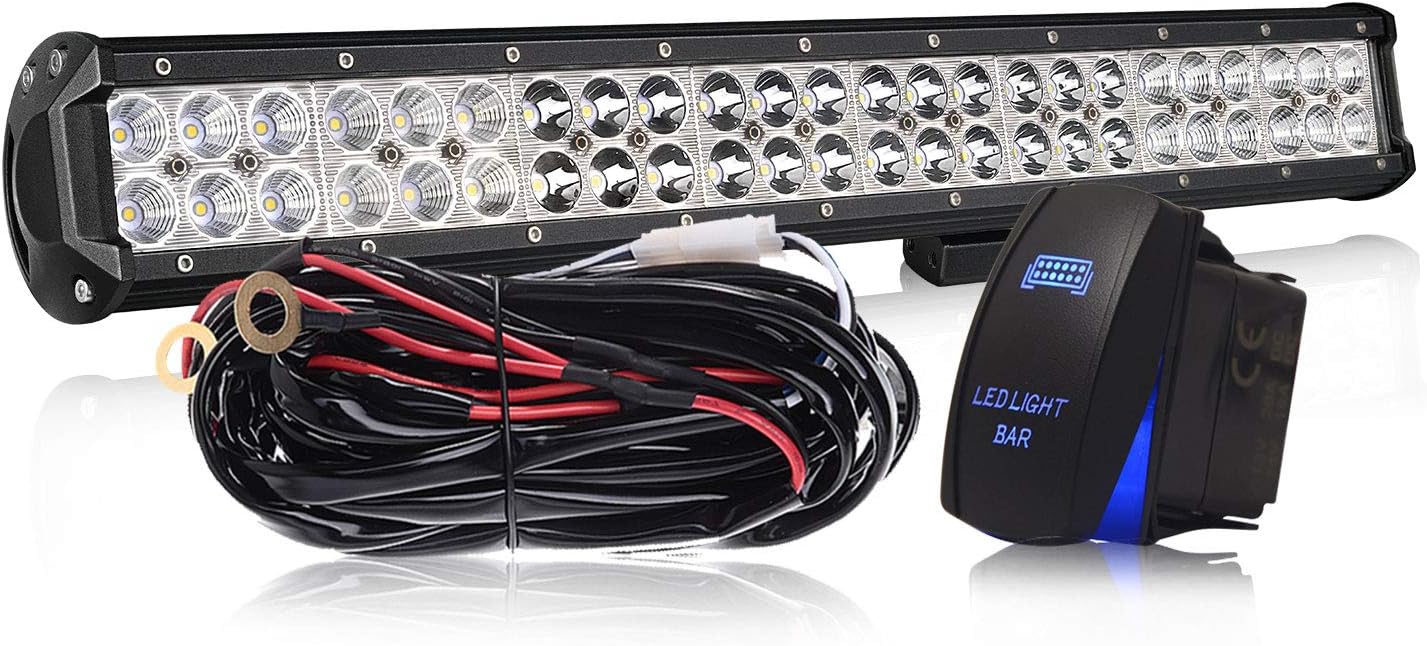 KEENAXIS 23" LED Light Bar 144W Spot & Flood Combo Beam