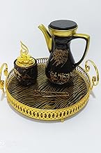 Home Appliances (Decor Set of Pot, Incense Burner, Charcoal Catcher and Tray Black *Gold)