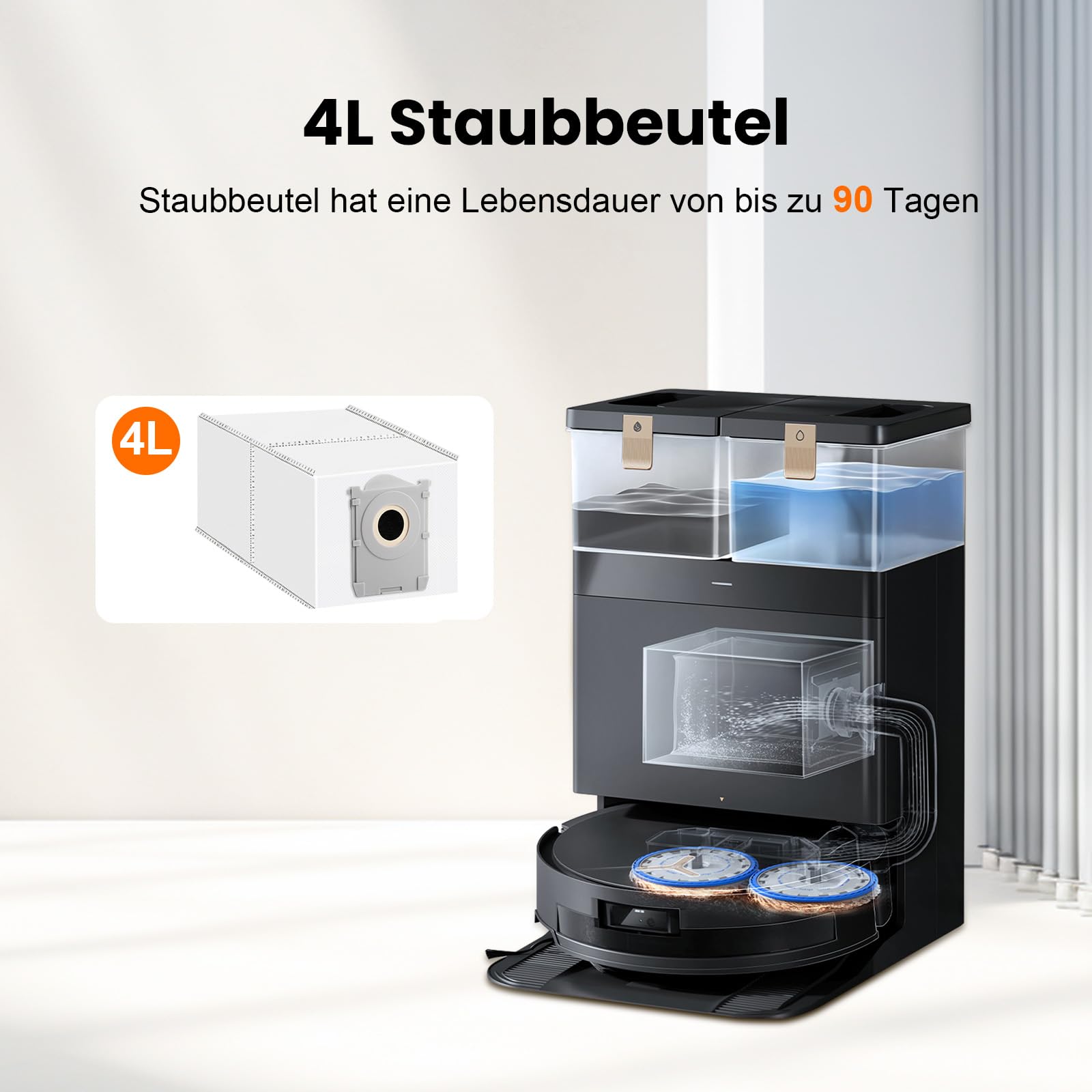 8 Stück) T50 Pro Omni Wischpads für ECOVACS DEEBOT T50 Pro Omni / T50 Omni/ T50 Pro Max/ X5 Pro Omni/ T30 Pro Max/ T30 Pro Omni/ T30S/ T30S Combo/ X2